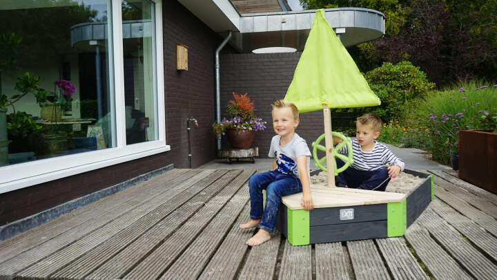 EXIT TOYS Aksent Holzsandkasten Boot